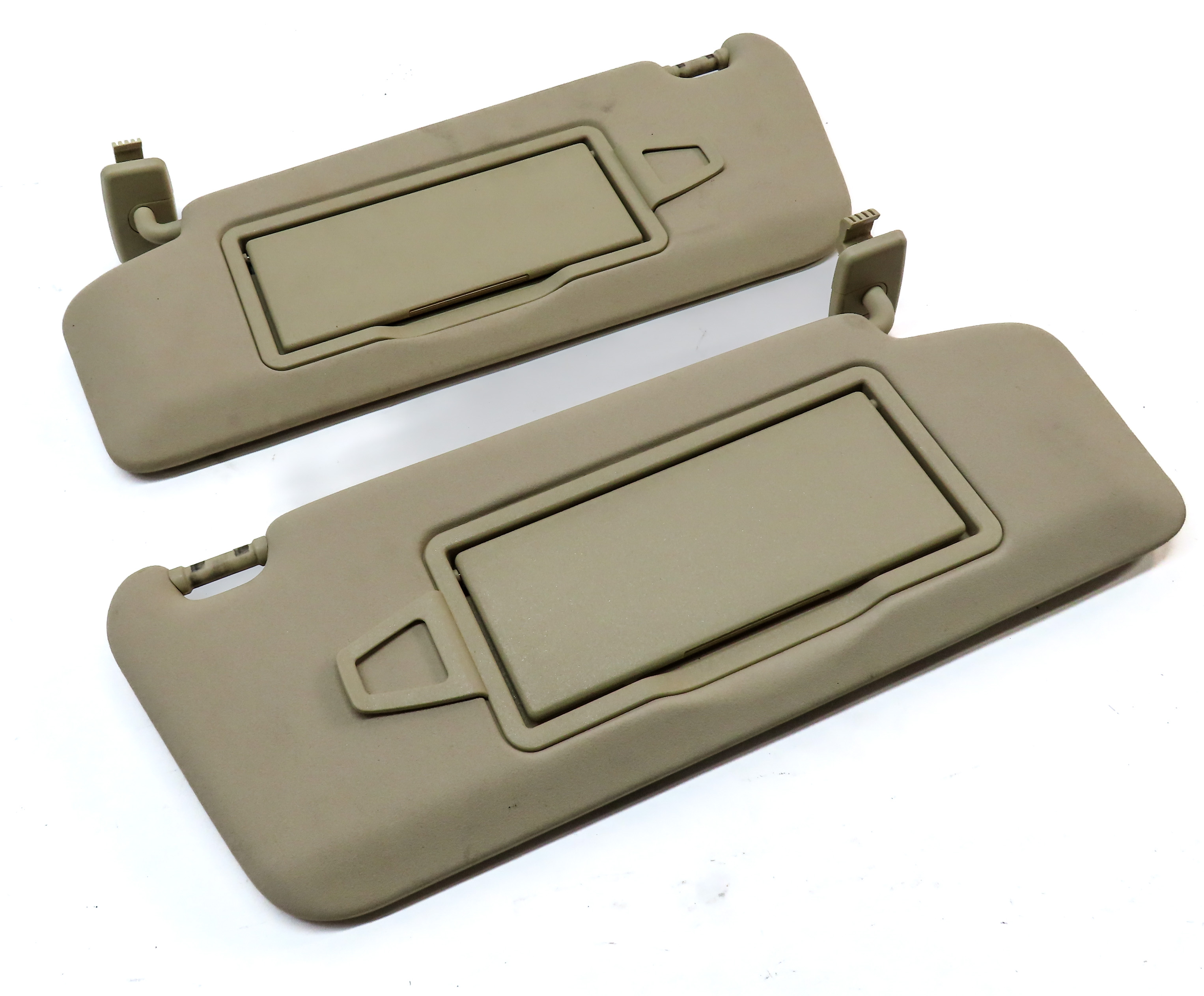 2008-2014 MERCEDES C230 C250 C300 C350 C63 (W204) FRONT SUNVISOR SET-2 (Beige) — exact item pictured